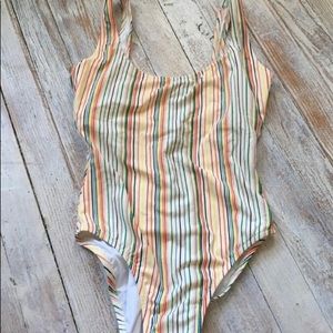 Madewell striped swimsuit